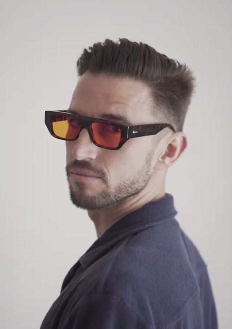 Retro-inspired blue light blocking glasses